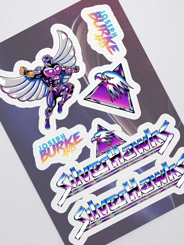 SilverHawks Retro Tribute Sticker Sheet product image (1)