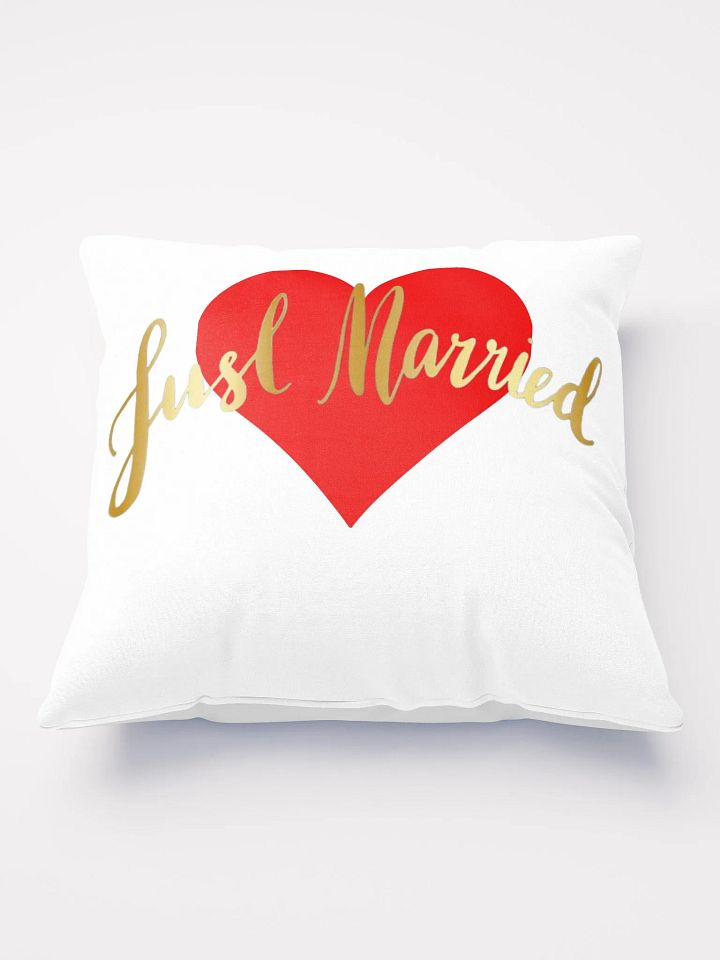 Just Married Throw Pillow product image (2)