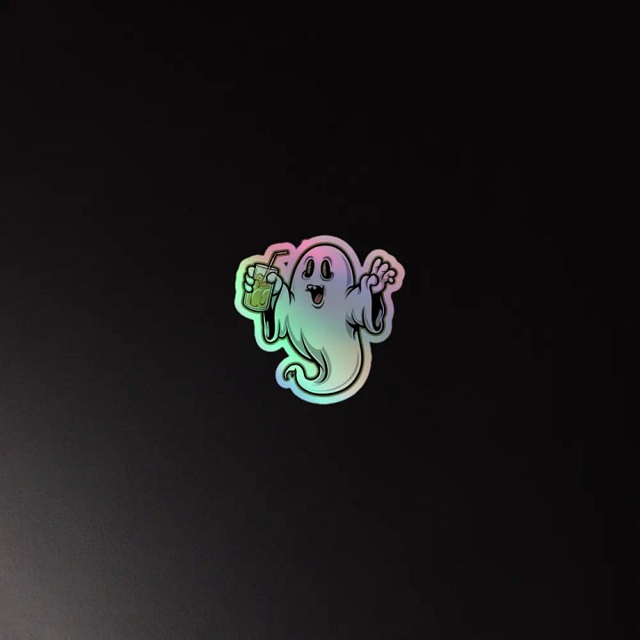 Drunk Ghost Holographic Sticker Sheet product image (4)
