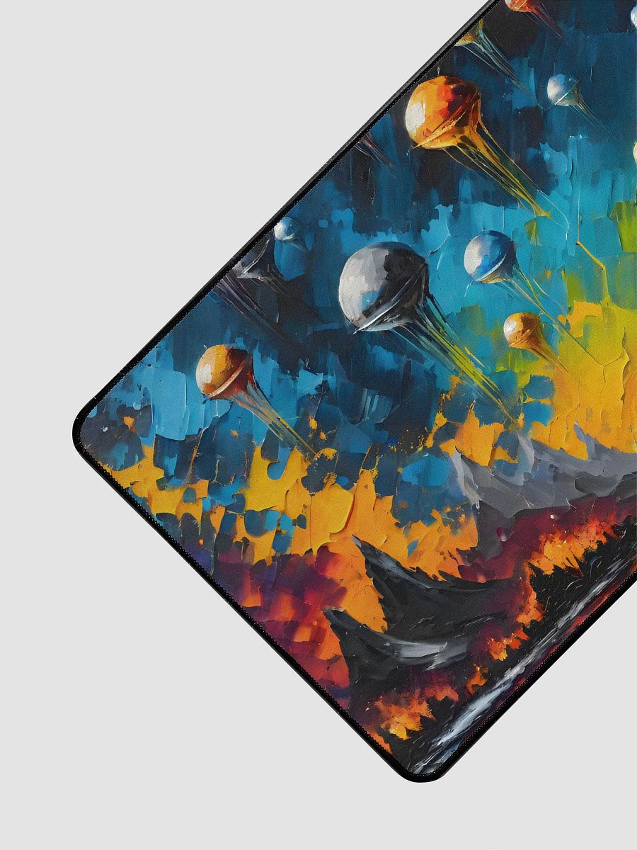 Desk Mat (31.5x15.5 inches) - Abstract Alien Invasion Design product image (3)