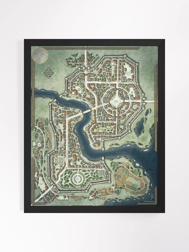 SHA'ALKHAR CITY FRAMED POSTER 16'' X 20'' product image (1)