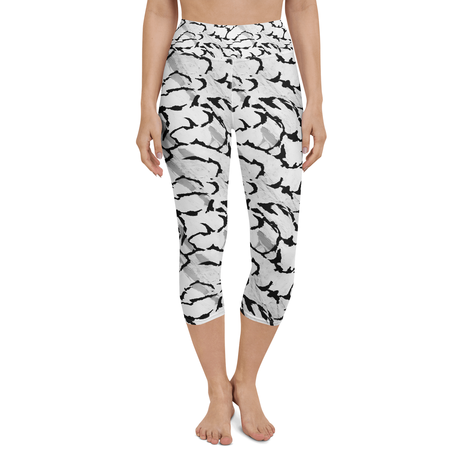 Black White Capri Leggings product image (4)