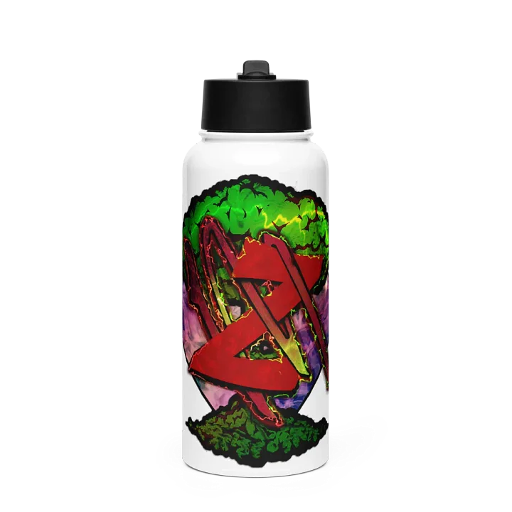 MadZombiie Stainless Steel Water Bottle with a Straw Lid product image (1)