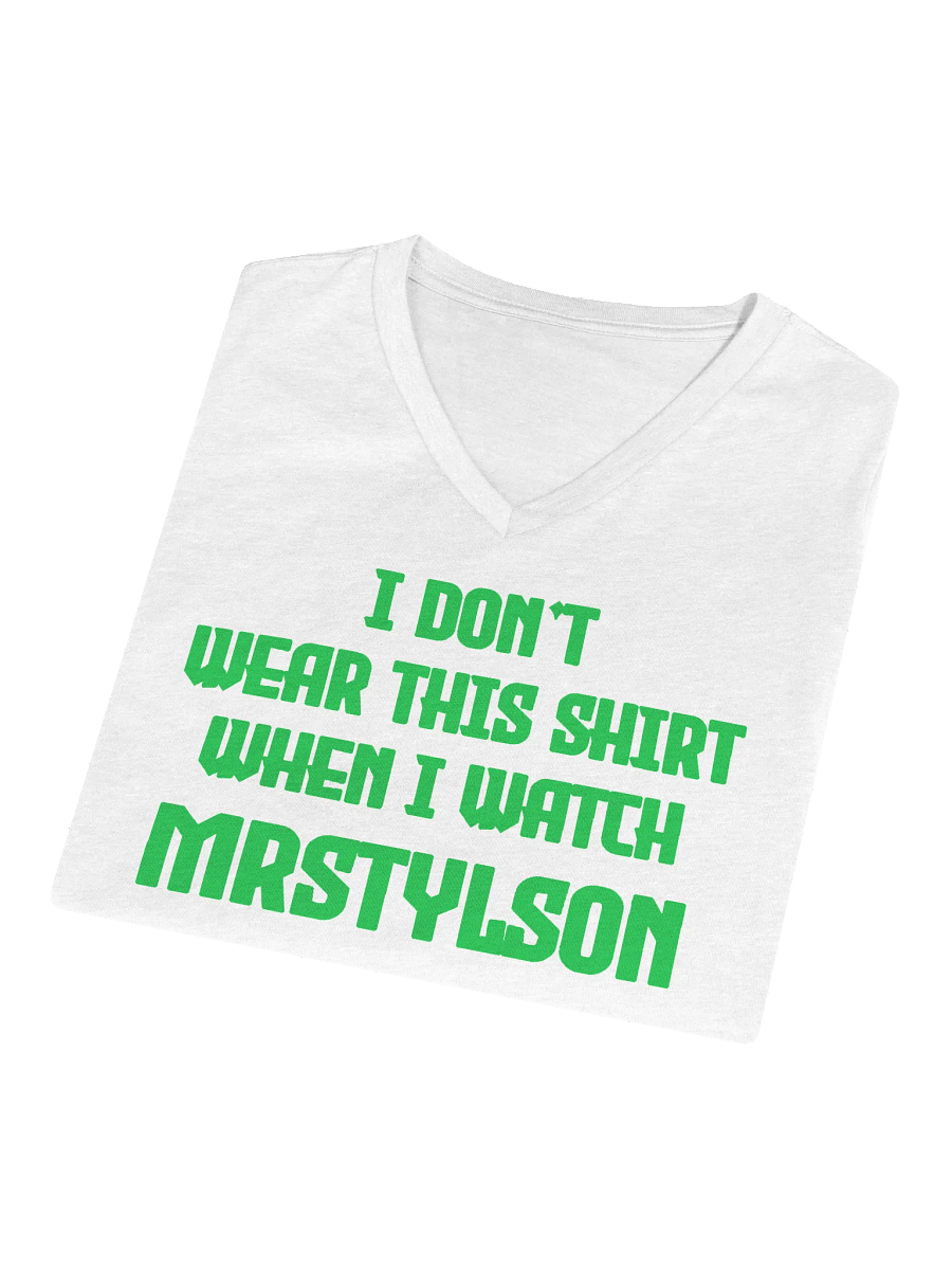 I Don't Wear This Women's V-Neck (Green Text) product image (57)