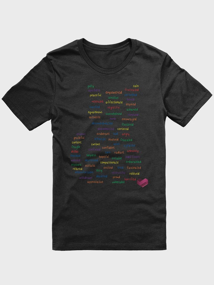Feeling Words Cat Short-Sleeve Unisex T-Shirt (BC) product image (1)