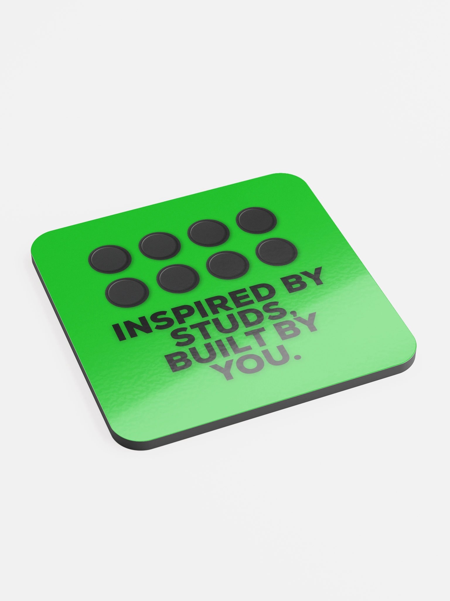 Inspired by Studs (Green) Coaster product image (3)