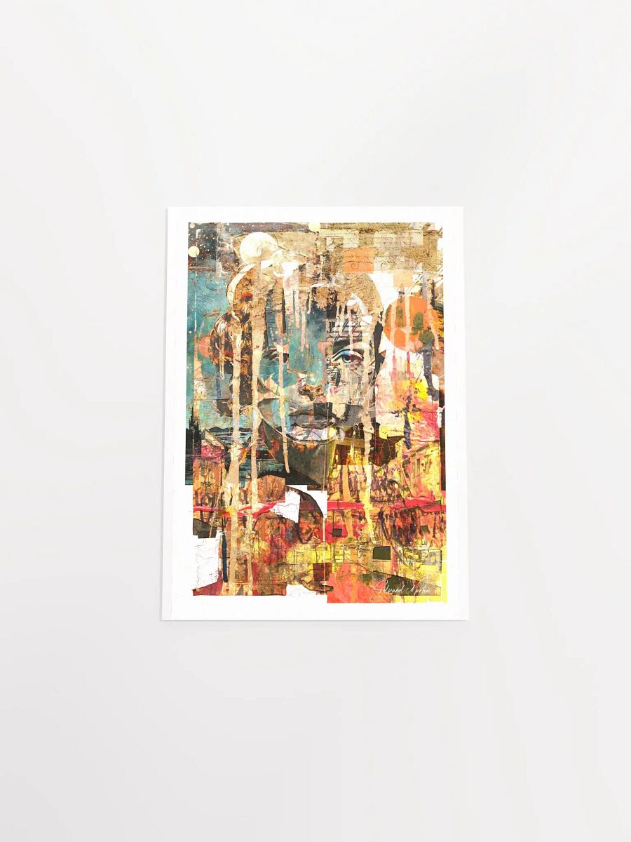 'Looking Out' by Edward Martin- Mixed Media Collage Print product image (5)