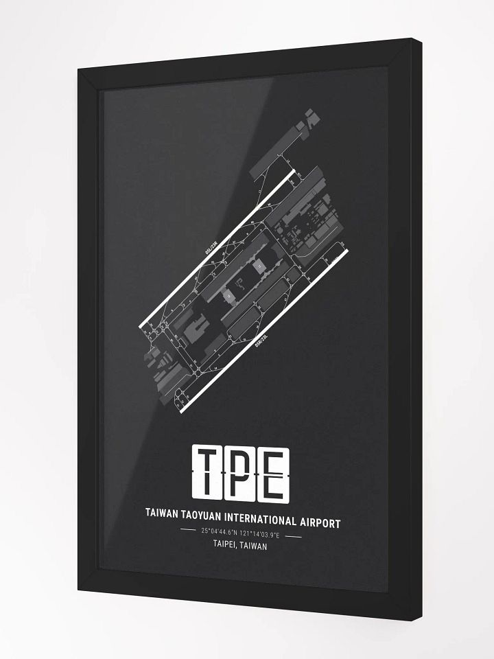 Framed Airport TPE Premium Map On Matt Paper product image (2)