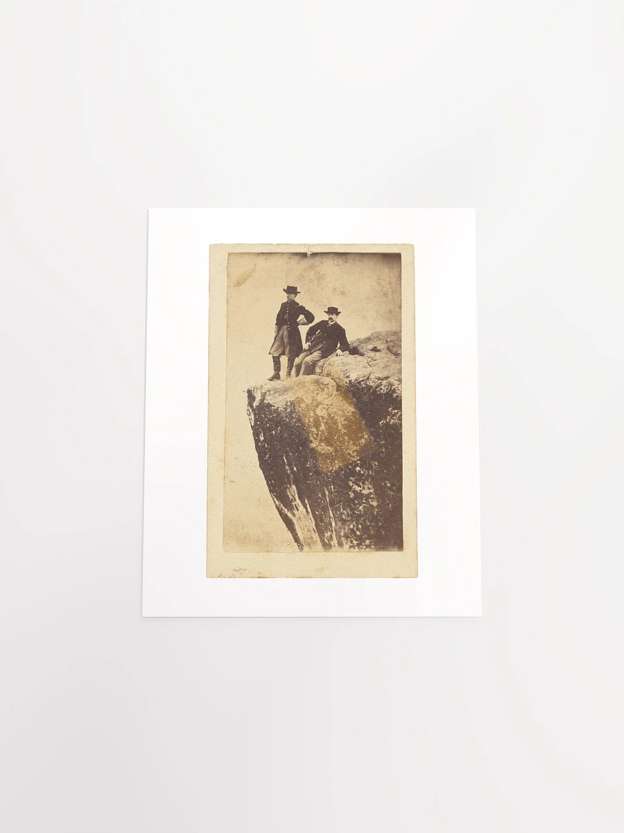 Two Men Wearing Black Hats, Posed on A Cliff By Unknown (c. 1865) - Print product image (4)