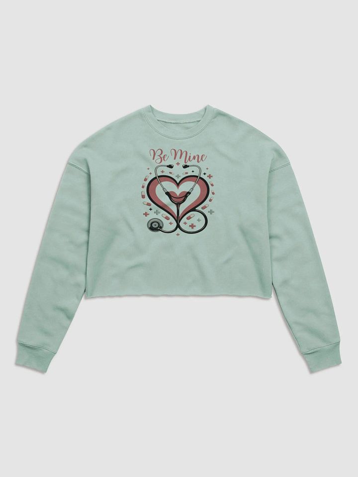 Be Mine, or I'll Have to Chart About It - Crop Sweatshirt product image (2)