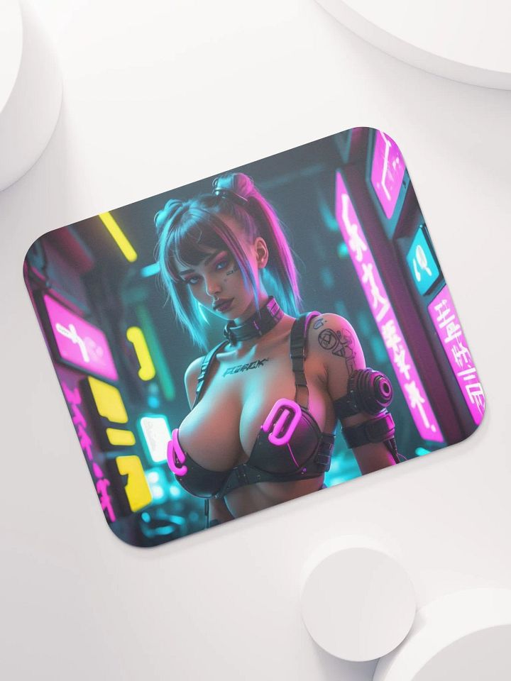 Neon Cyberpunk Mouse Pad product image (1)