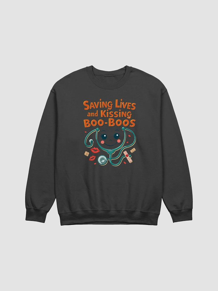 Smiling Stethoscope Crewneck Sweatshirt product image (7)