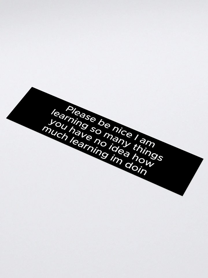 learning bumper sticker product image (1)