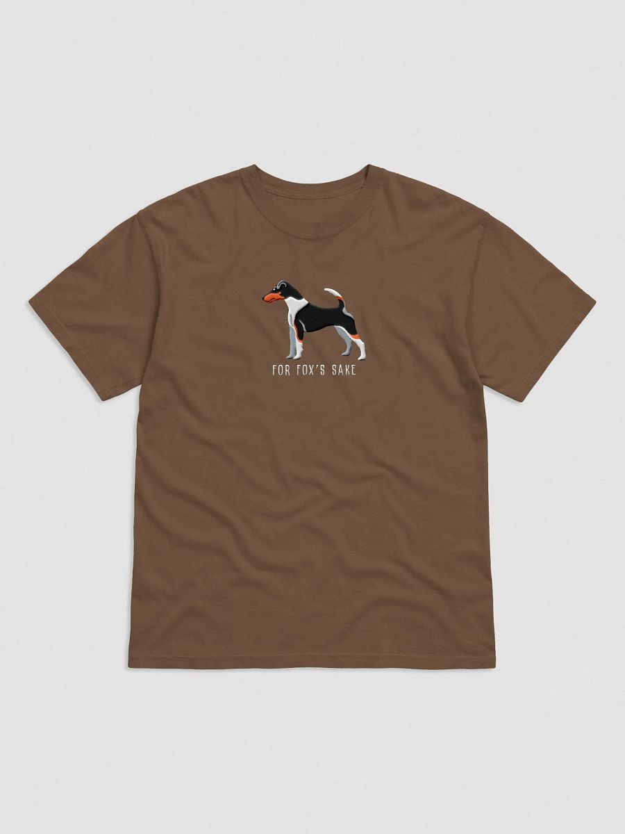 For Fox's Sake T-Shirt(Embroidered) of a Smooth Fox Terrier(Tricolor 2) product image (4)