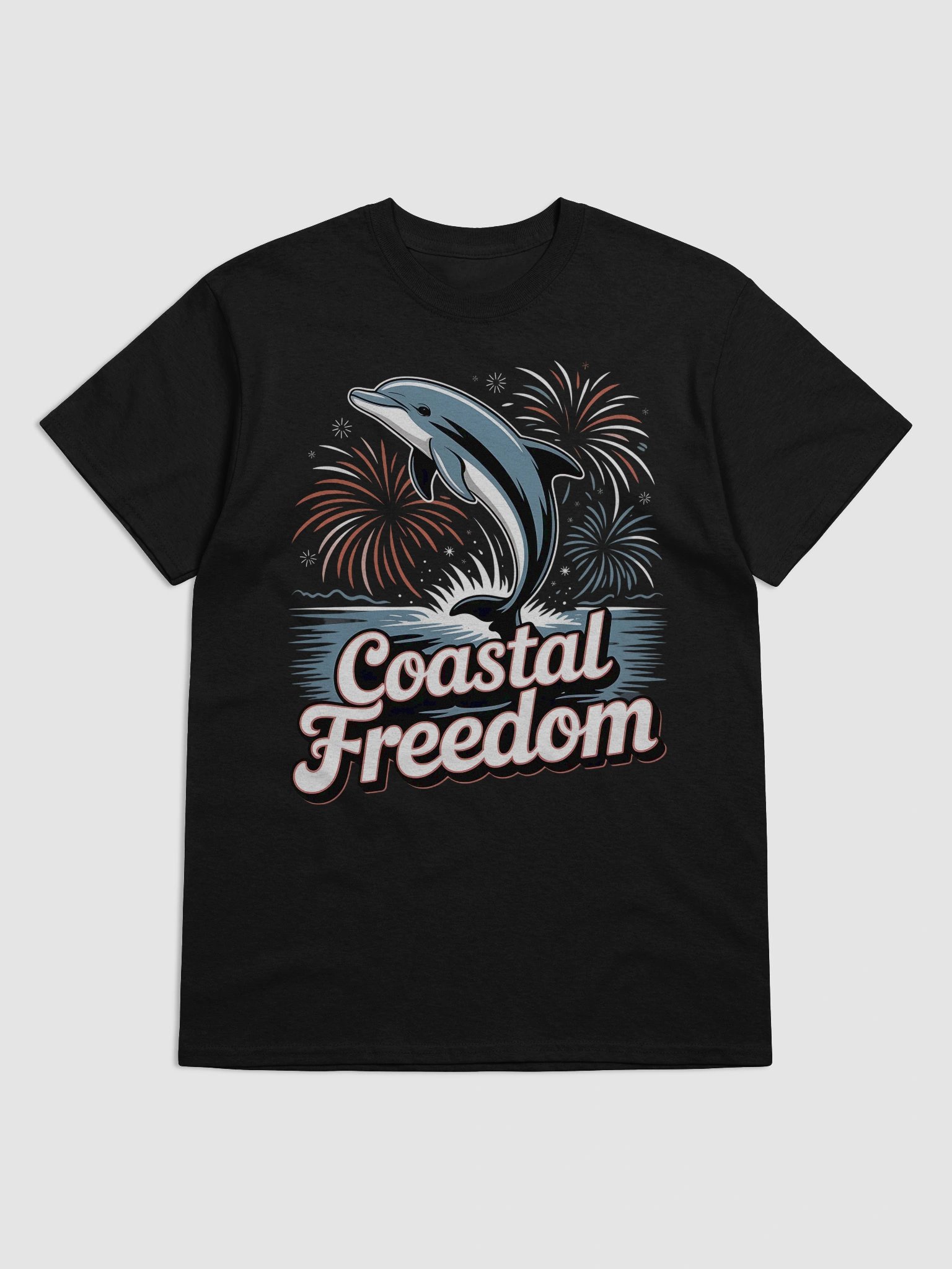 Coastal Freedom Dolphin Tee product image (3)