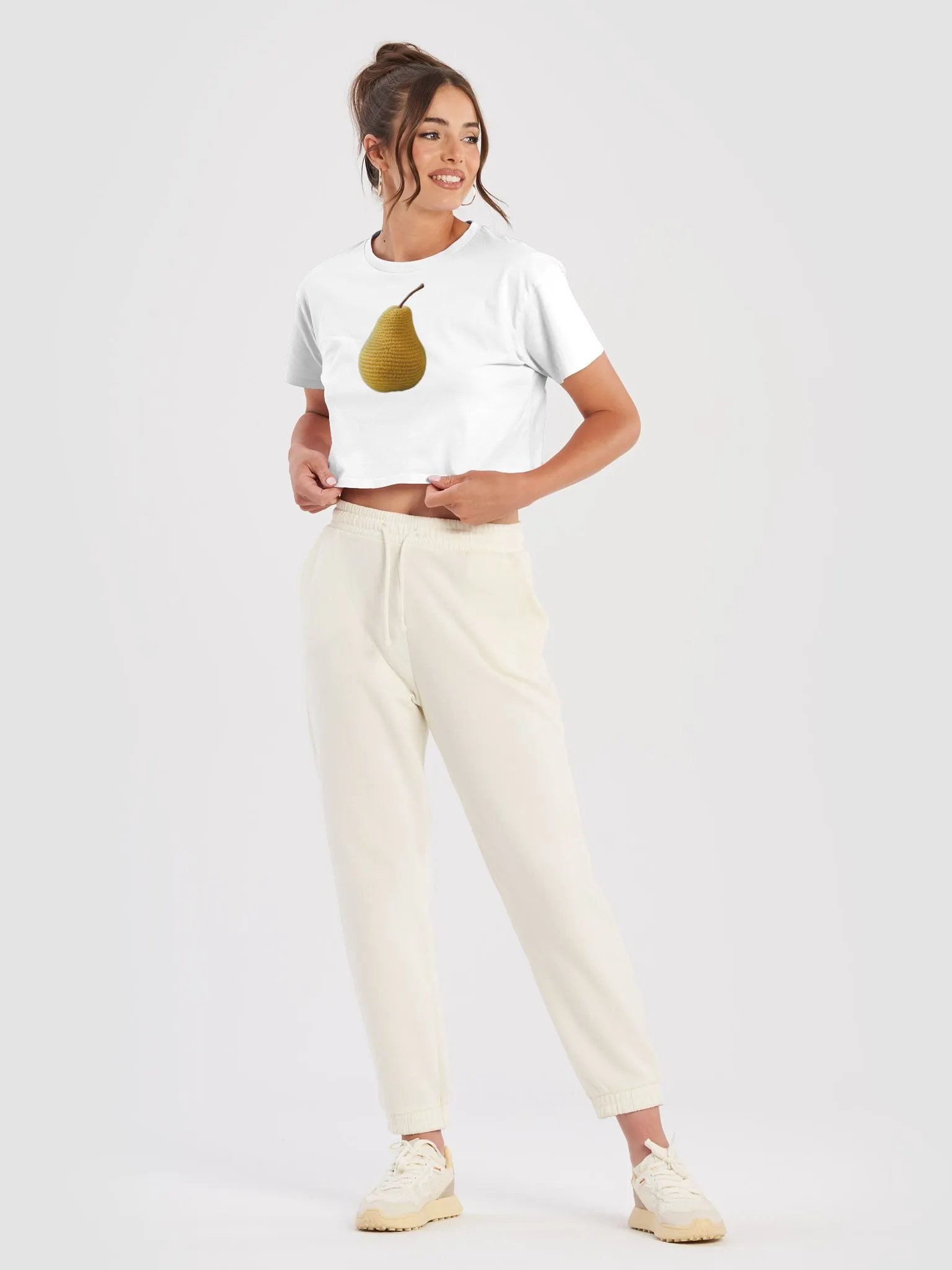 CozyAvocado Women's Premium Pear Crop Top #15 product image (5)