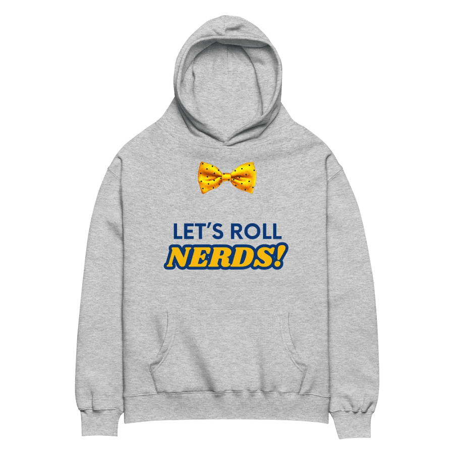 Let's Roll Nerds! Gold Bow Tie Hoodie product image (1)