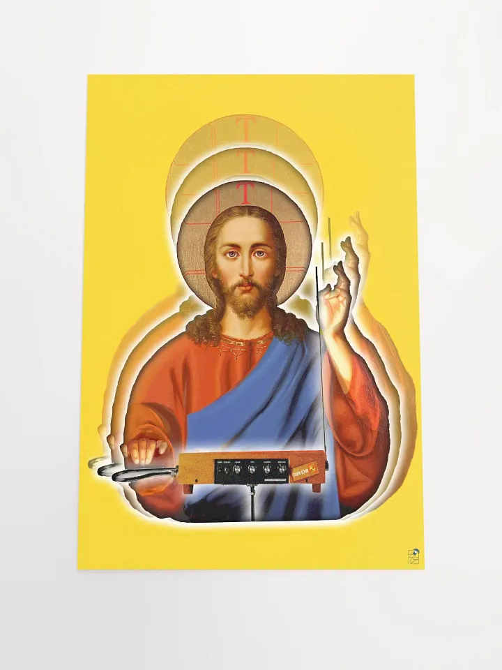 The Holy Theremin by Frank Fonik , Techno EDM Matte Paper Poster product image (1)