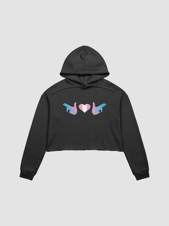 Finger Guns (trans flag) Crop Hoodie product image (8)