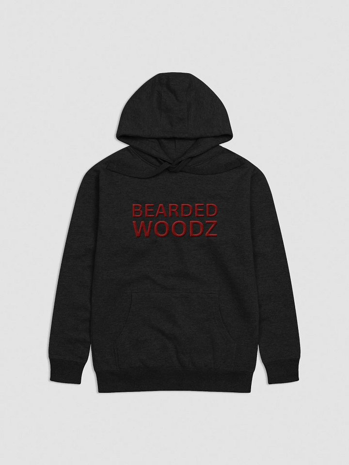 Men's Bearded Woodz Hoodie - Red Embroidery product image (1)