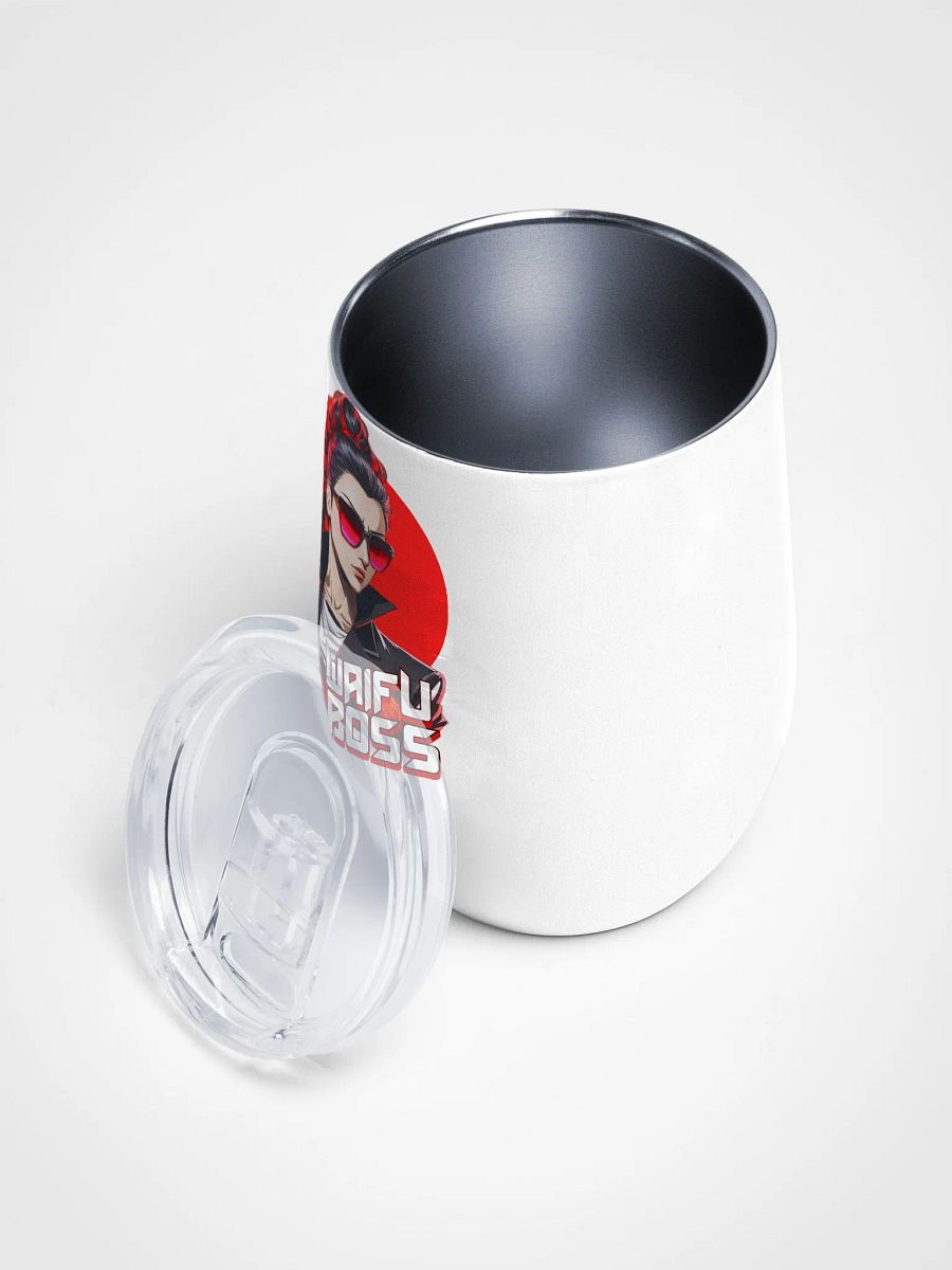 Waifu Boss v2 - Wine Tumbler Cup - 12 oz - High-Grade Stainless Steel product image (3)