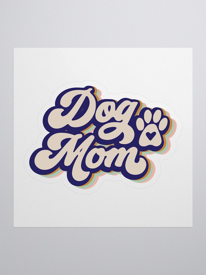 Dog Mom Kiss Cut Stickers product image (1)
