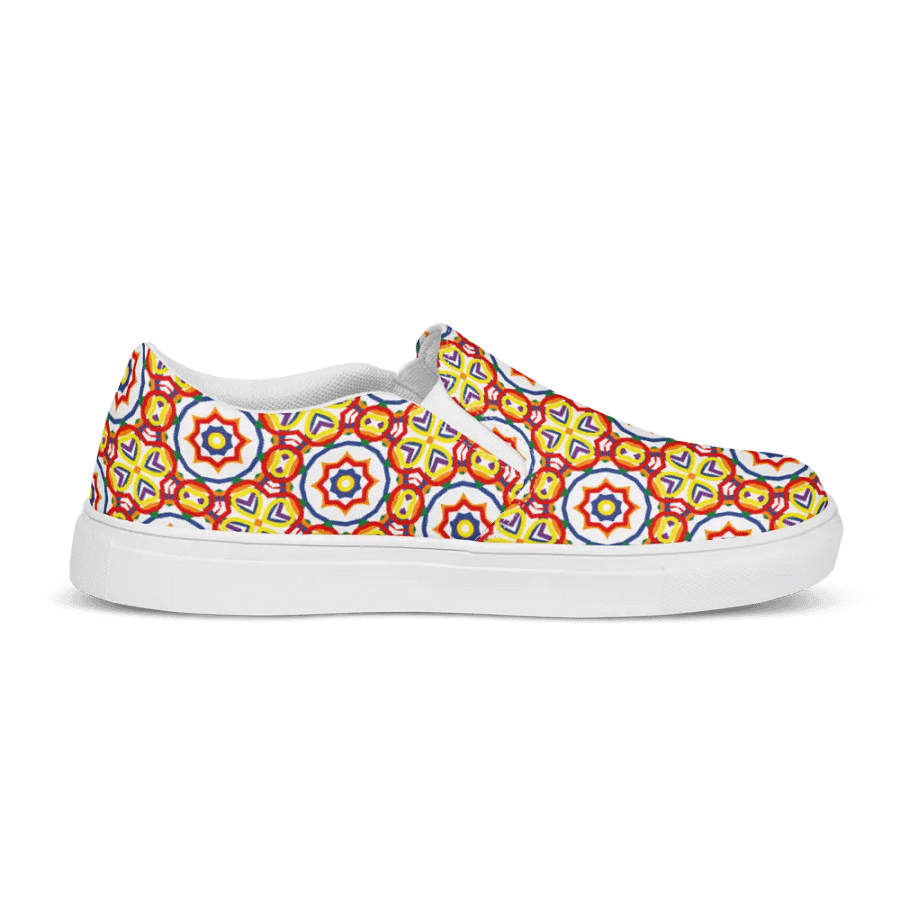 Mens Slip On Canvas - Rainbow (d) product image (5)