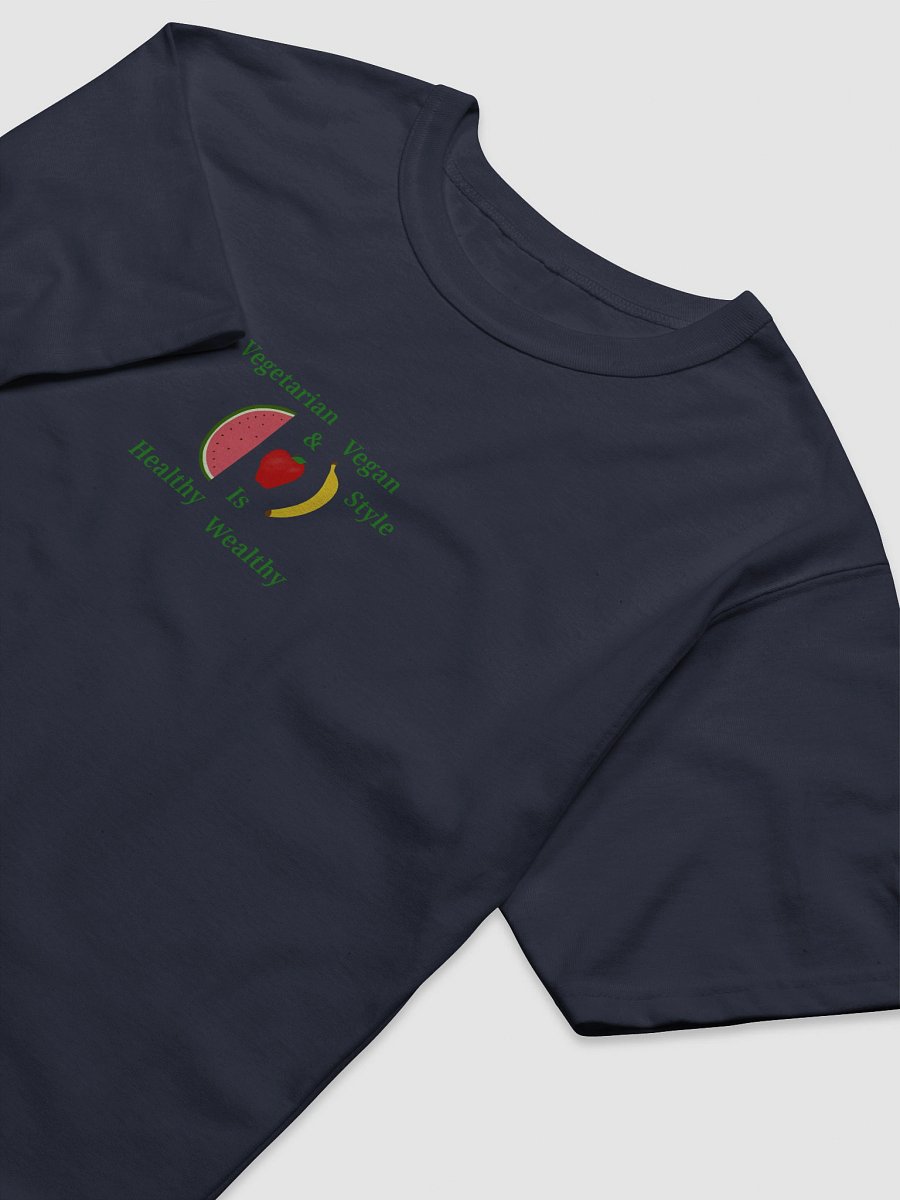 Healthy Wealthy Vegetarian & Vegan Style T-Shirt product image (3)