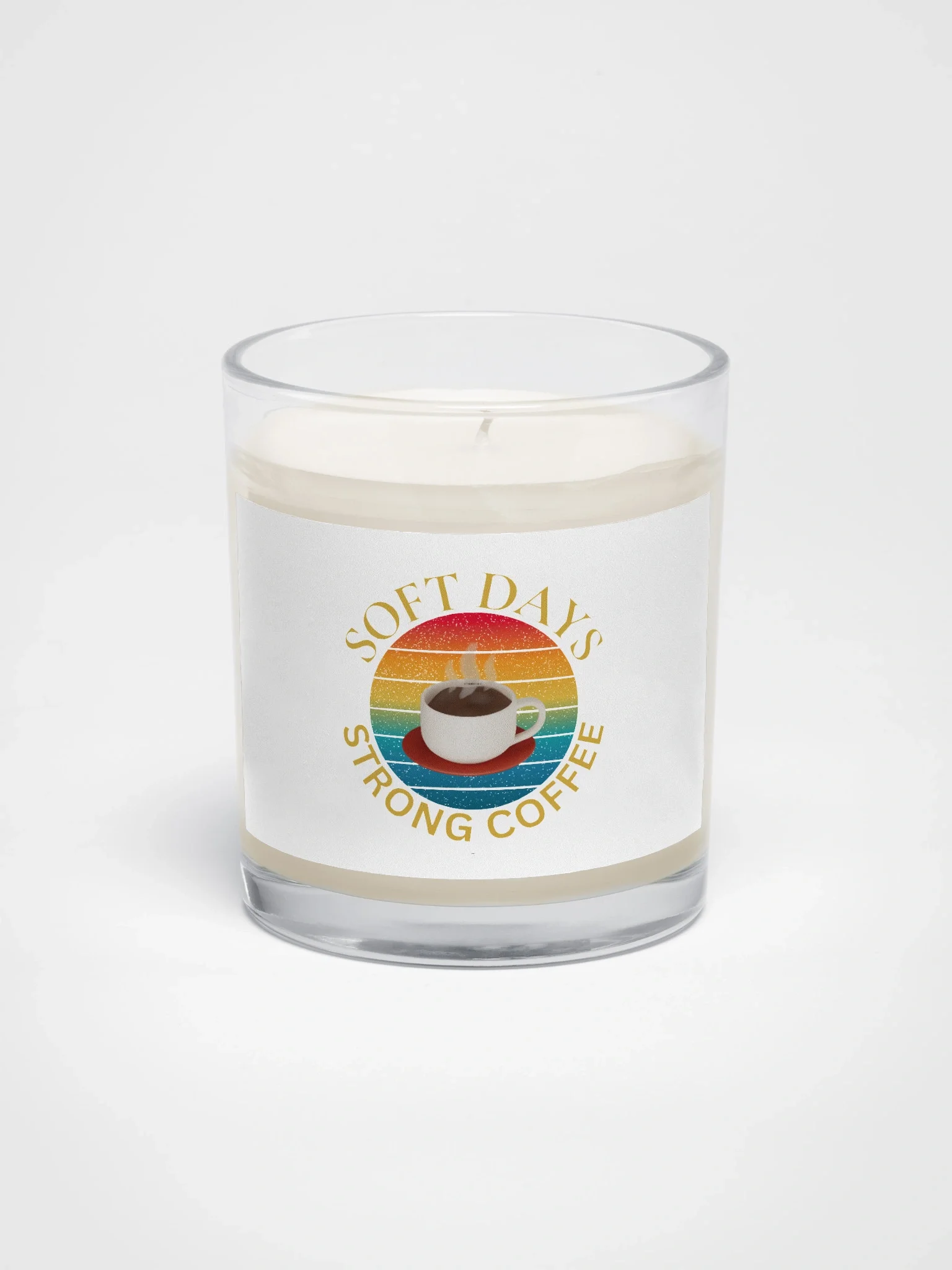 Soft Days Strong Coffee Soy Wax Candle product image (1)
