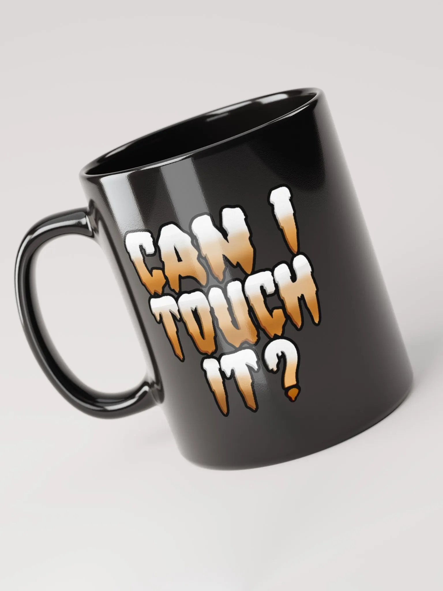 Can I Touch It? Black Glossy Mug product image (4)
