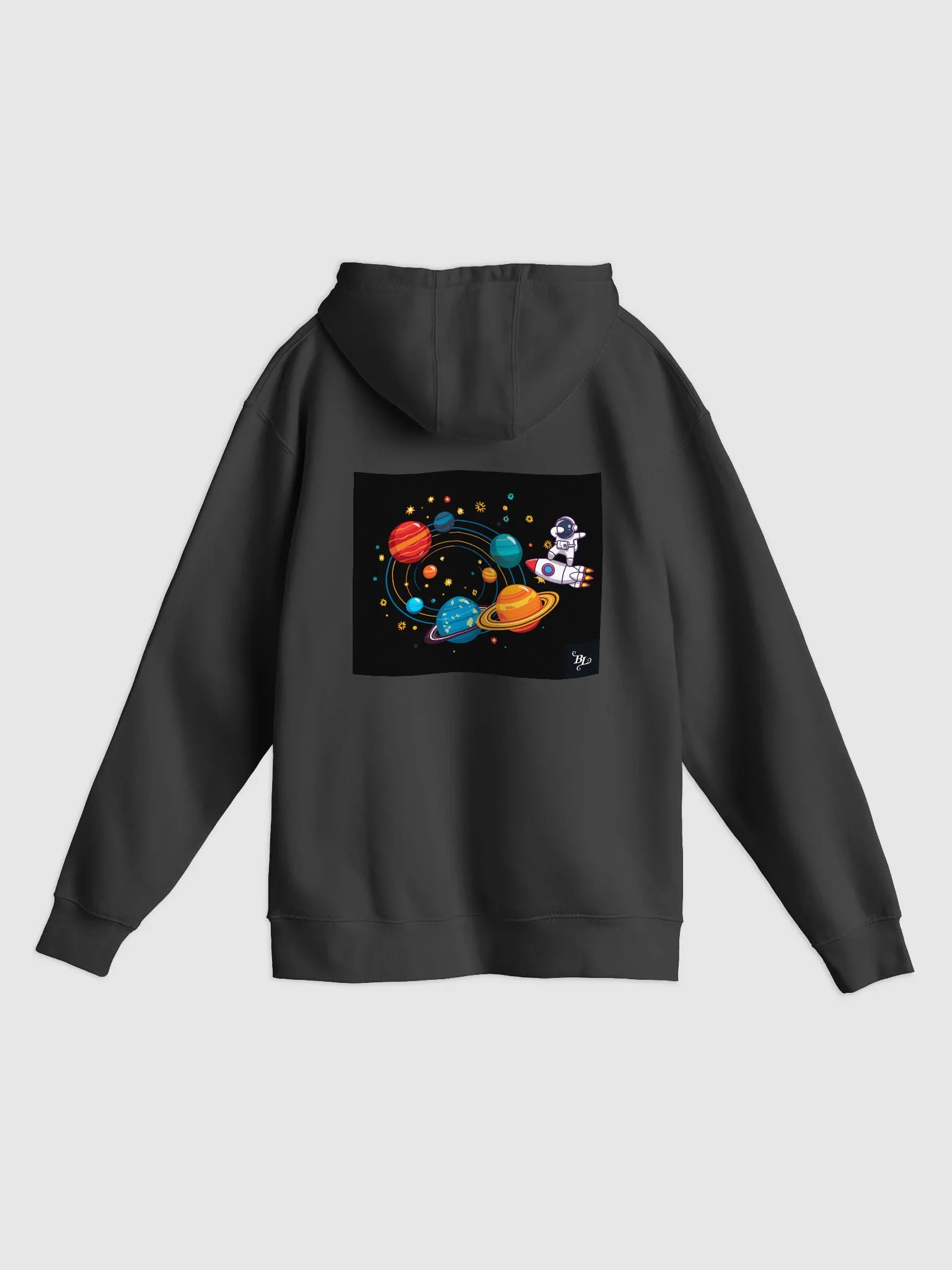 Astronaut Rocket Solar System Premium Pullover Hoodie product image (1)