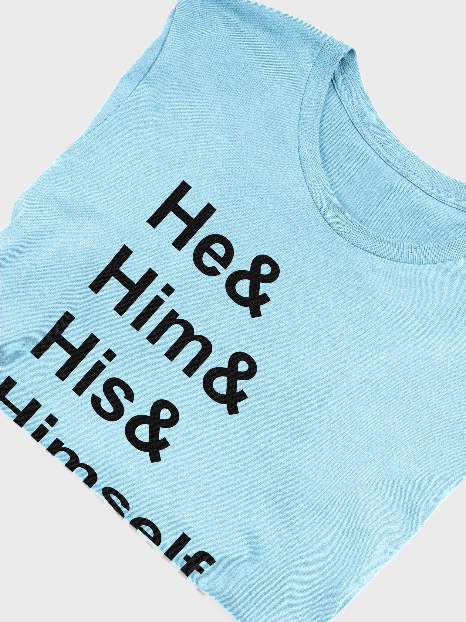 he/him (black) t-shirt product image (27)