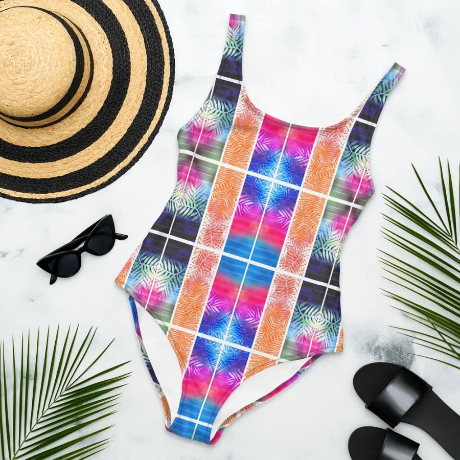 Floral Block One-Piece Swimsuit product image (4)