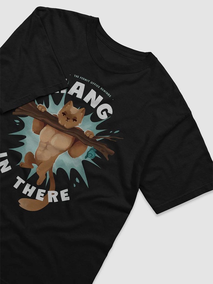 "Hang in there!" Permit Office Cat Tee product image (1)