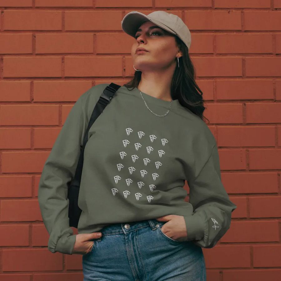 Green/White Logo Crewneck product image (12)