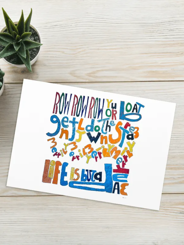 Row Row Row Your Boat Greeting Card product image (1)