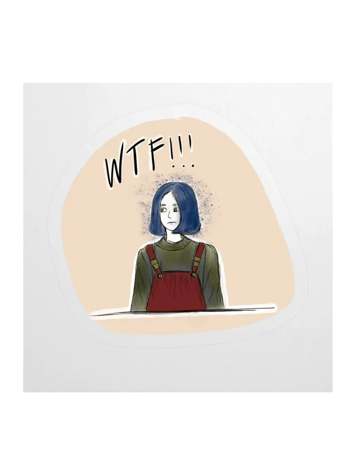 WTF!!! Surprise Kiss Cut Stickers product image (1)