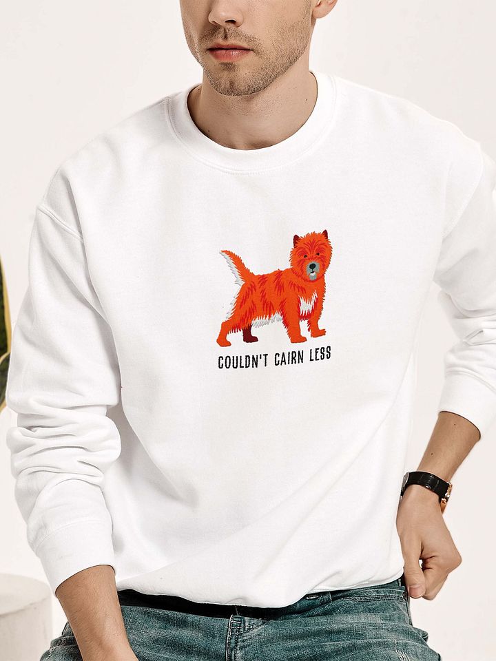 Couldn't Cairn Less Sweatshirt (Embroidered) of a Cairn Terrier(Red Brindle) product image (2)