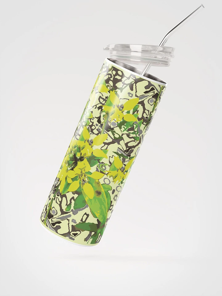 Miniaday Designs Green and Yellow Nature Stainless Steel Tumbler product image (2)