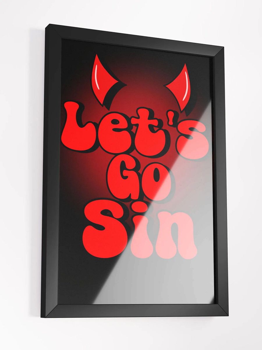 Let's Go Sin Framed Poster product image (3)