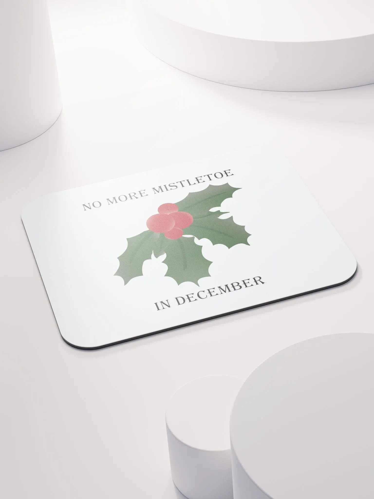 No More Mistletoe in December Illustration Mouse Pad product image (7)