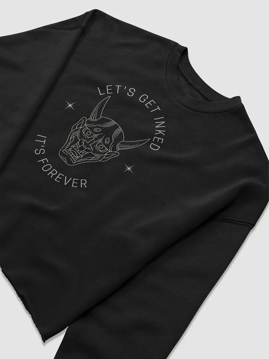 "Let’s Get Inked" Oni Mask Cropped Sweater product image (5)