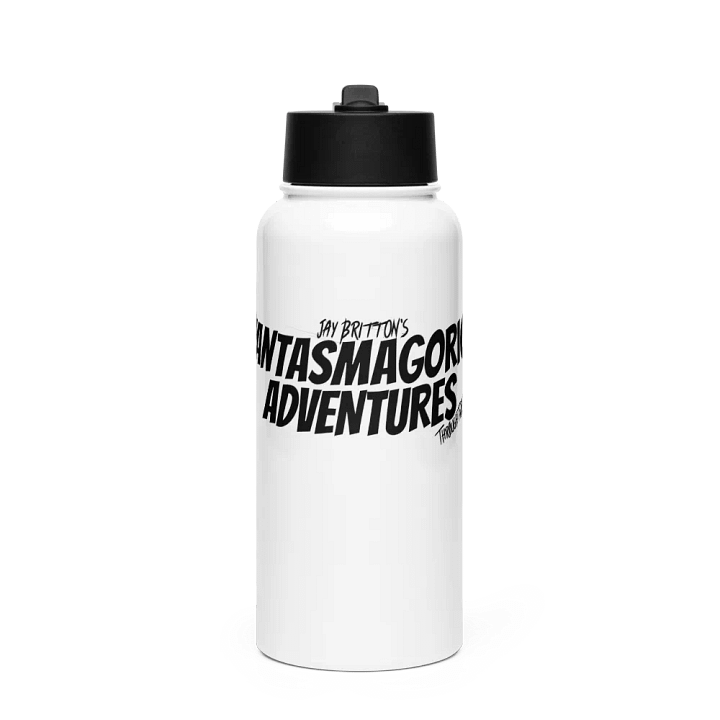 Glossy Black Steel Oasis Water Bottle product image (1)