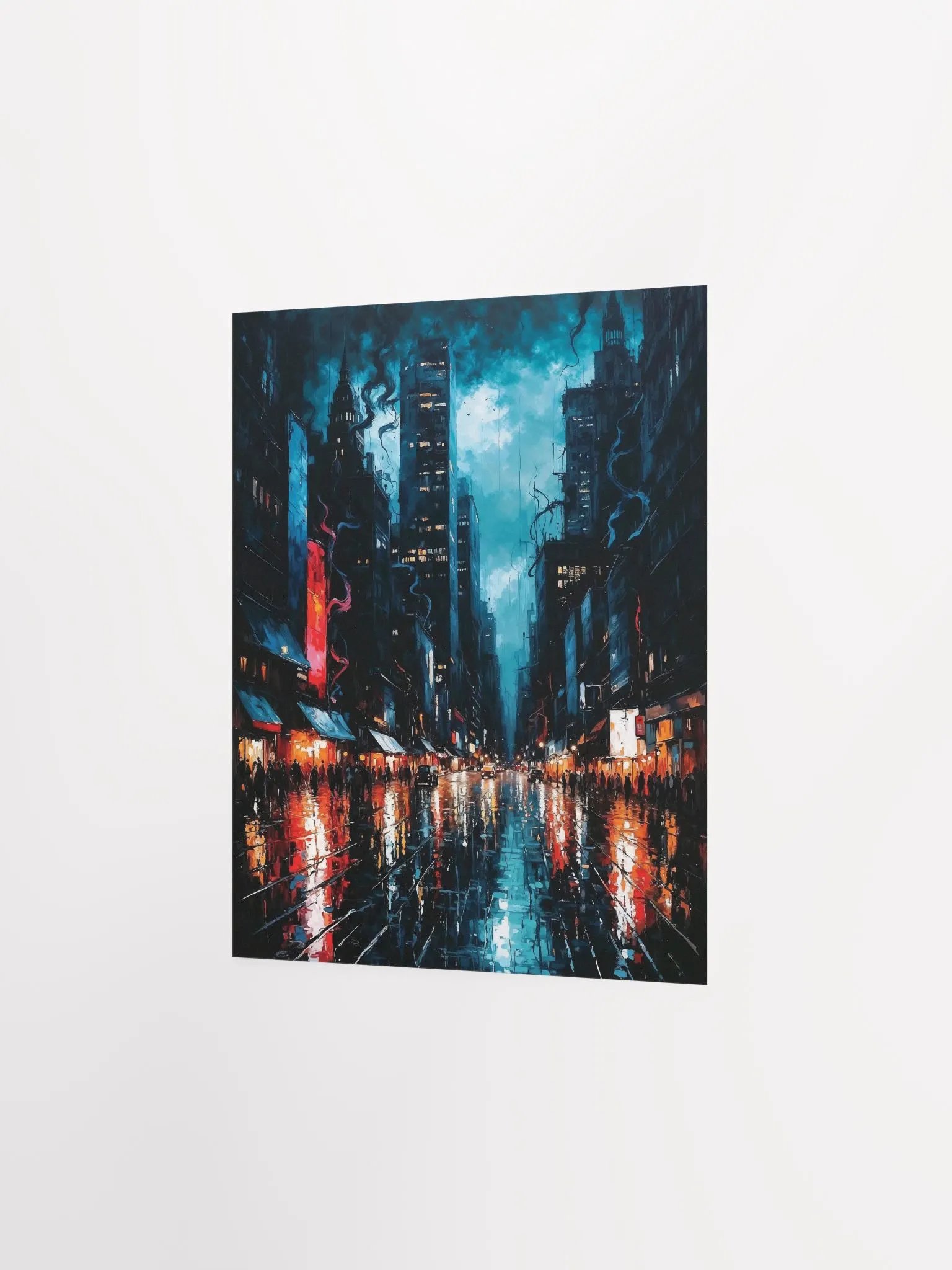 Moody Urban Nightlife Matte Poster product image (11)