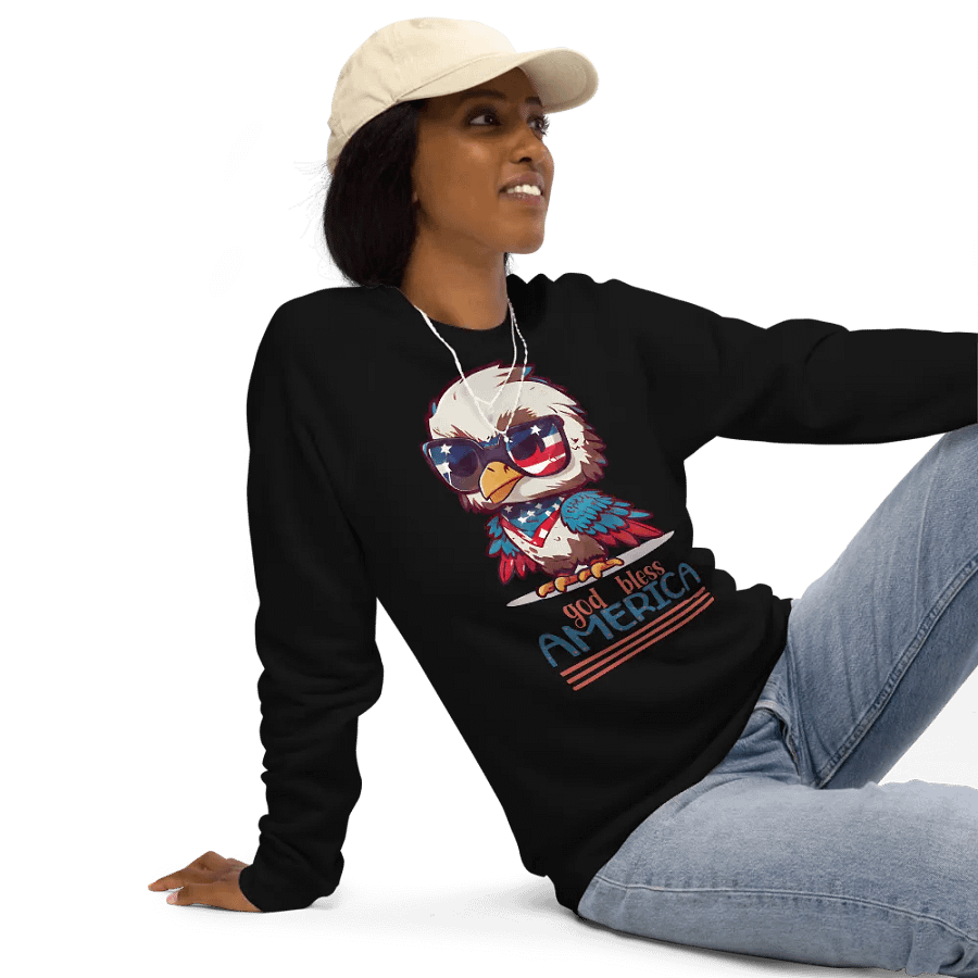 Eco Warrior Eagle Raglan Sweatshirt product image (14)