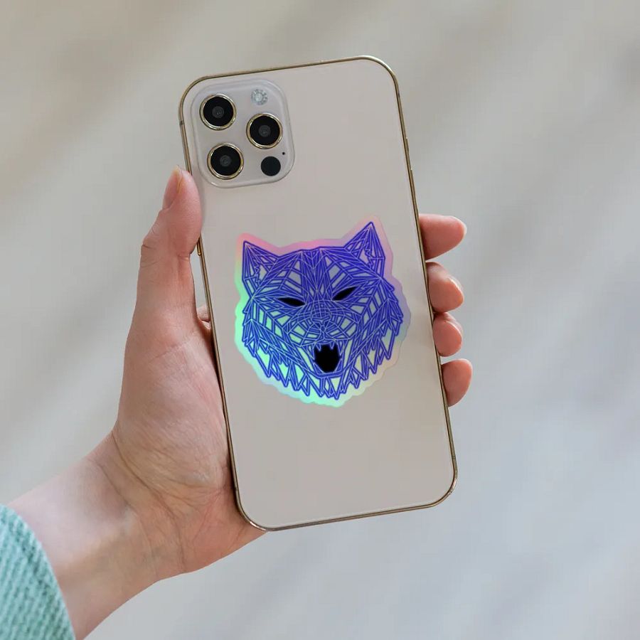 Neon Tiger Holographic Sticker product image (8)
