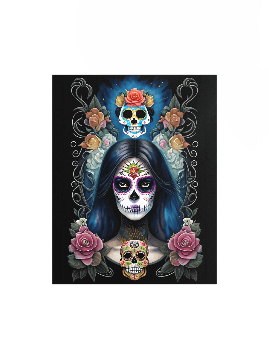 Sugar Skull Art - Girl in Skull Makeup Poster product image (2)
