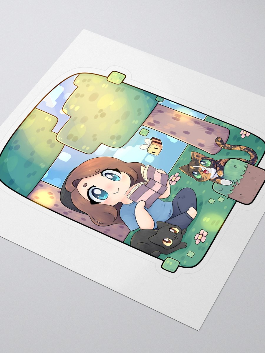 Cozy with MandaLin vinyl sticker product image (3)