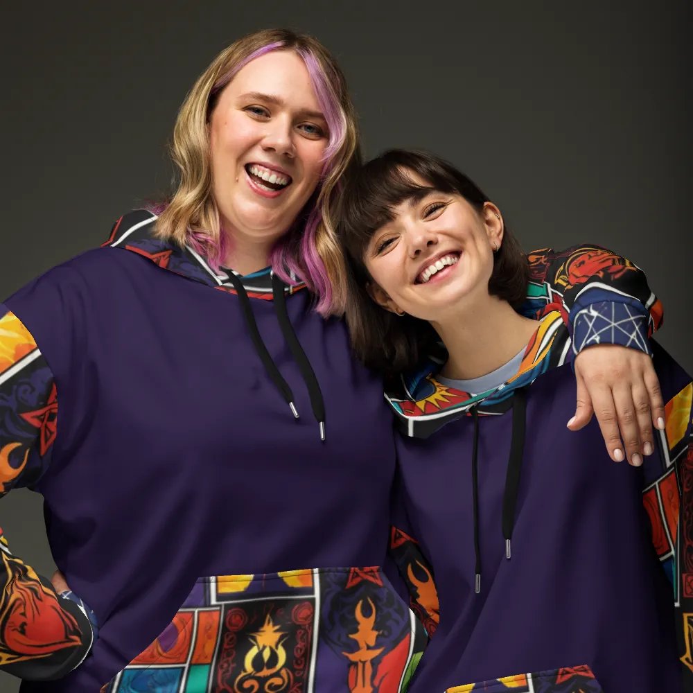 Purple & Multi Symbology Hoodie product image (8)