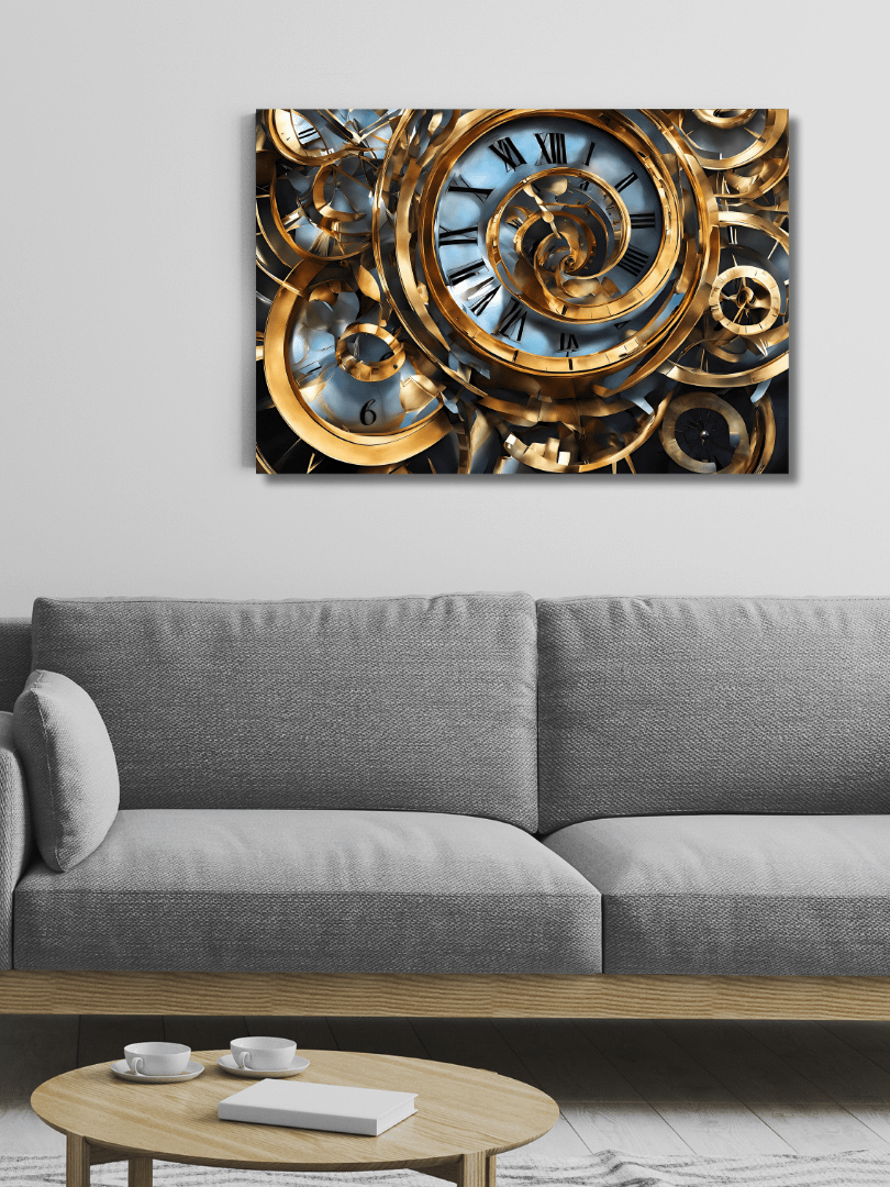 Time Confusion-5 | Canvas Artistic Wall Painting product image (4)